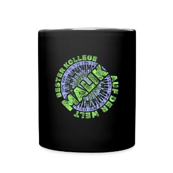 Malik als Mitarbeiter - Tasse einfarbig - Schwarz - Vorne