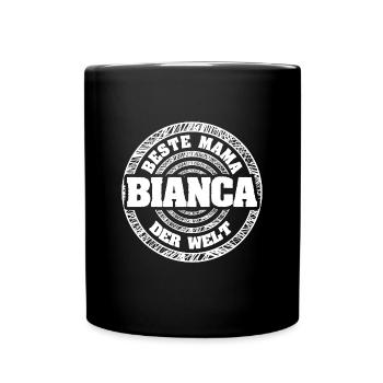 Mutter Bianca - Tasse einfarbig - Schwarz - Vorne