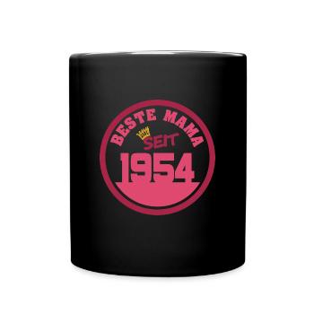 Mutti 1954 - Tasse einfarbig - Schwarz - Vorne