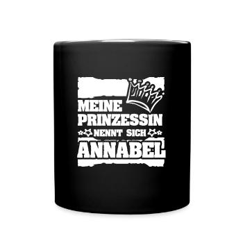 Annabel comme prénom de fille - Mug uni - noir - Devant