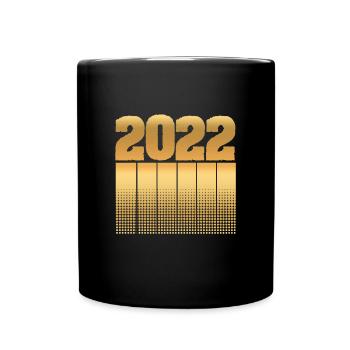 2022 - Tasse einfarbig - Schwarz - Vorne