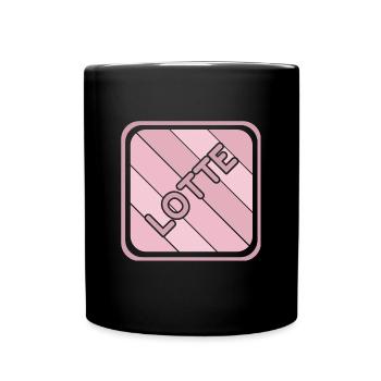 First name Lotte - Full Colour Mug - black - Front