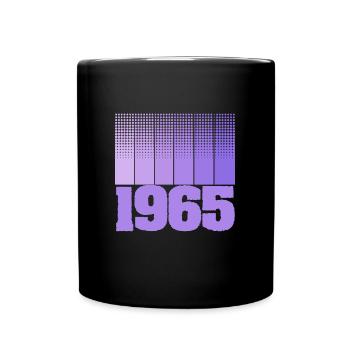Jahrgang 1965 - Tasse einfarbig - Schwarz - Vorne