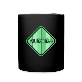Mädchen Aurora - Tasse einfarbig - Schwarz - Vorne