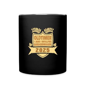 Oma 2025 - Tasse einfarbig - Schwarz - Vorne