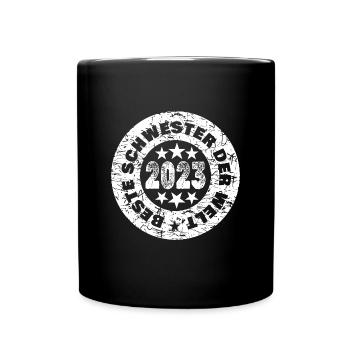 2023 - Tasse einfarbig - Schwarz - Vorne