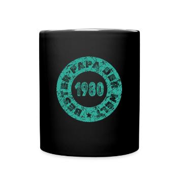 Fête des pères 1980 - Mug uni - noir - Devant