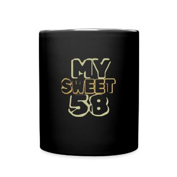 Age 58 - Full Colour Mug - black - Front