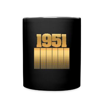 Anniversaire 1951 - Mug uni - noir - Devant