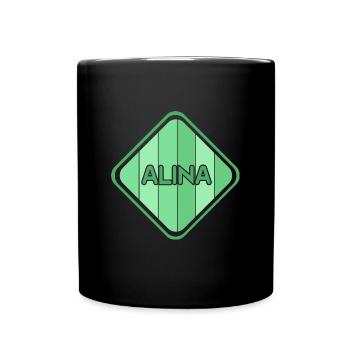 Alina - Mug uni - noir - Devant
