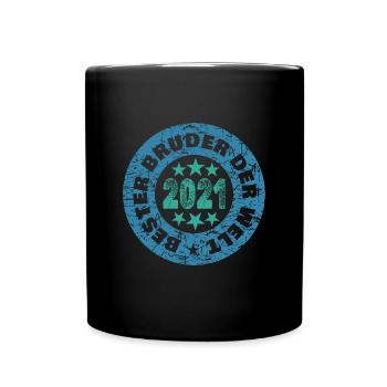 Frères et sœurs 2021 - Mug uni - noir - Devant