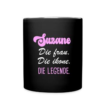 Suzanne die legende - Tasse einfarbig - Schwarz - Vorne