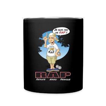 Retirement aperitif bowls - Full Colour Mug - black - Front