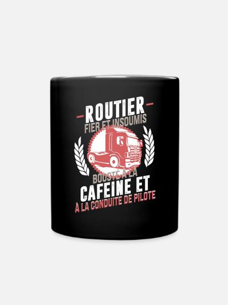 Routier fier - Mug uni - noir