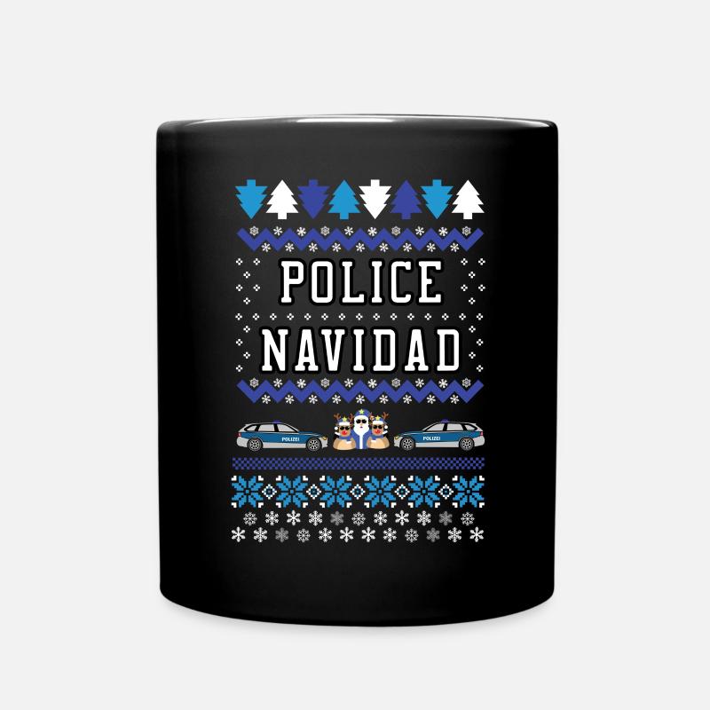 Police Navidad - Mug uni - noir