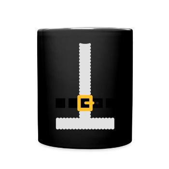 Costume Père Noël - Mug uni - noir - Devant