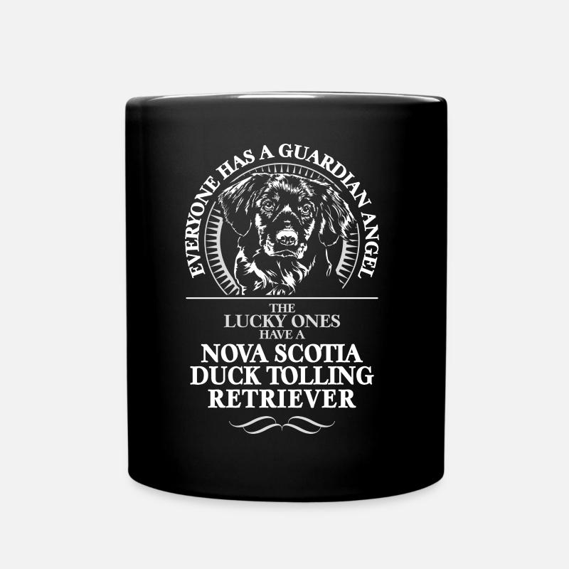 NOVA SCOTIA DUCK TOLLING RETRIEVER Guardian Angel - Tasse einfarbig - Schwarz
