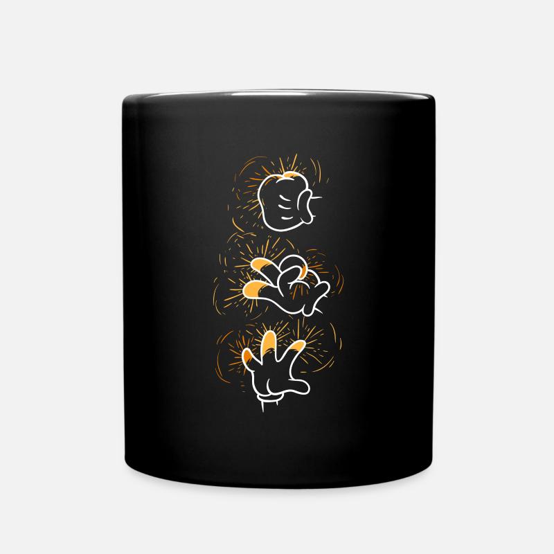 Techno - Full Colour Mug - black
