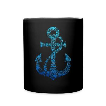 Sailor Anchor Gift Sea Life Sailor - Full Colour Mug - black - Front