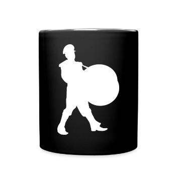 Screen Hero Silhouette - Full Colour Mug - black - Front