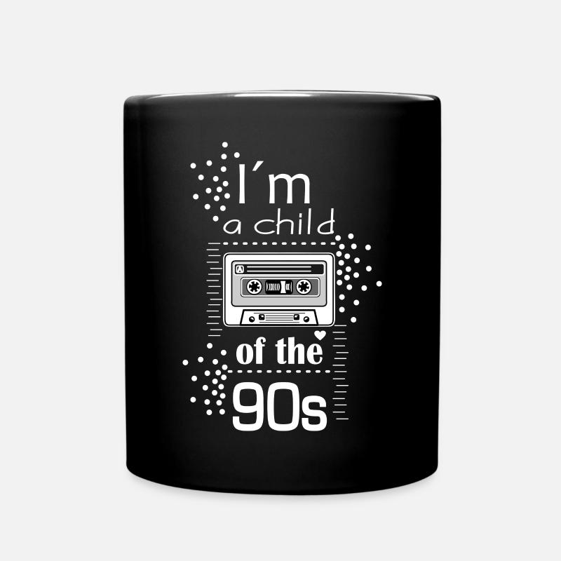 Je suis un enfant des années 90 - cassette - Mug uni - noir