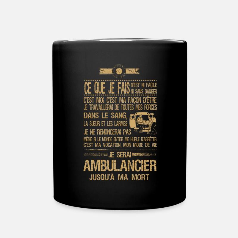 T Shirt Krankenwagen - Tasse einfarbig - Schwarz