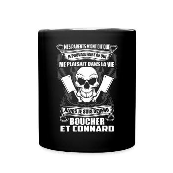 Tee Shirt Boucher - Full Colour Mug - black - Front