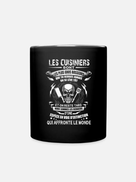 Tee Shirt Cuisiniers - Mug uni - noir