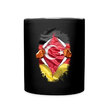 Germany Turkey dual citizen - Full Colour Mug - black - Front
