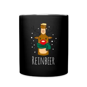 CEREAL - Reindeer Christmas party - Full Colour Mug - black - Front