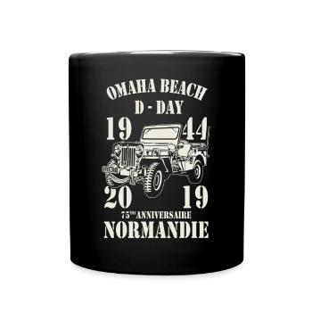 Omaha Beach D-Day 1944 - 2019 - Mug uni - noir - Devant