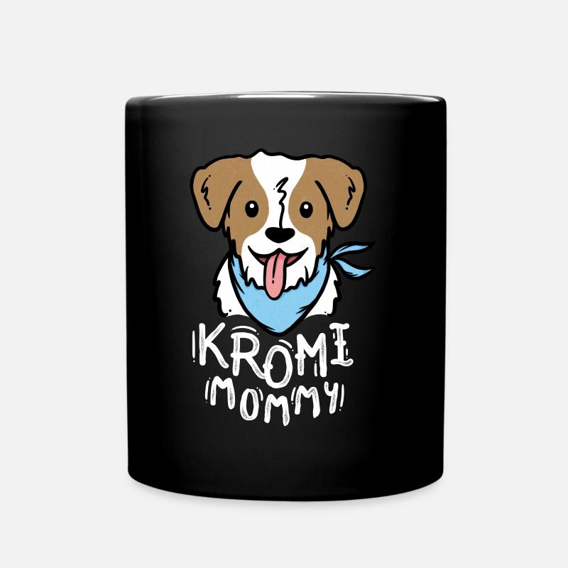 Kromi Mommy - Kromfohrländer Shirt - Tasse einfarbig - Schwarz