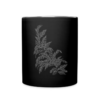 Feuilles de danse - Mug uni - noir - Devant