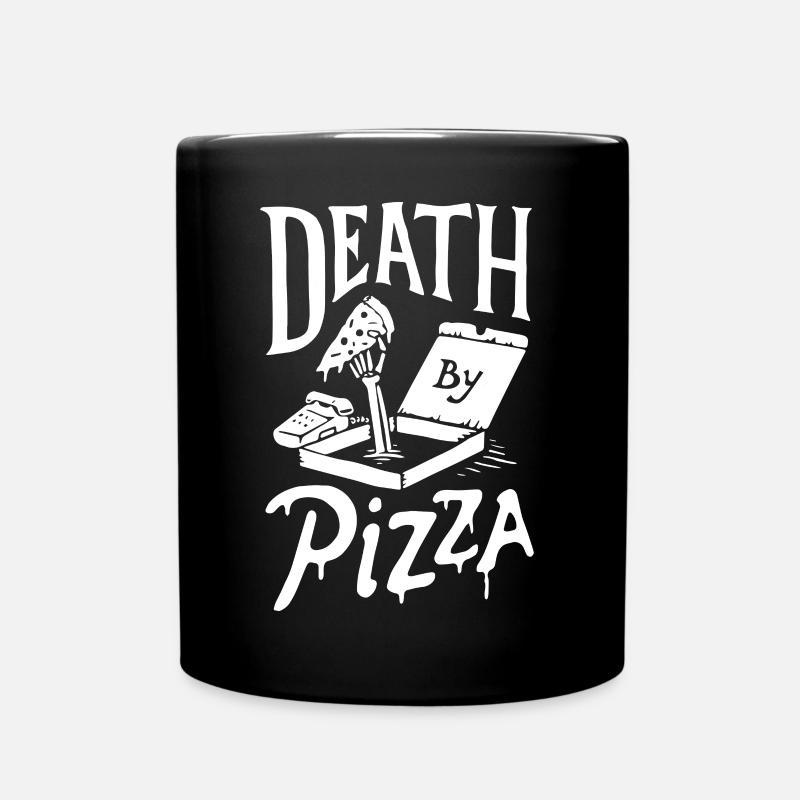 Pizza - Tasse einfarbig - Schwarz