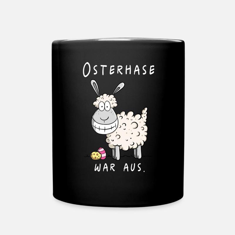Osterhase war aus Funshirt Ostern Geschenk - Tasse einfarbig - Schwarz