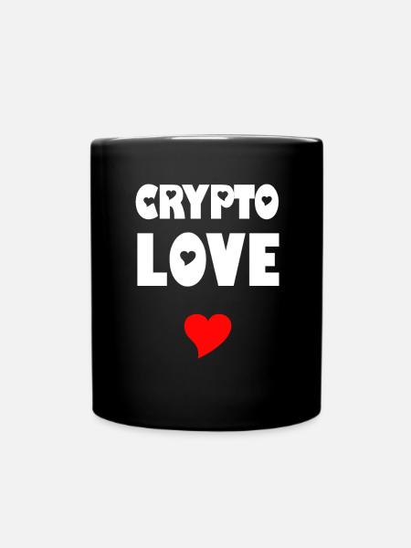Crypto Love - Tasse einfarbig - Schwarz