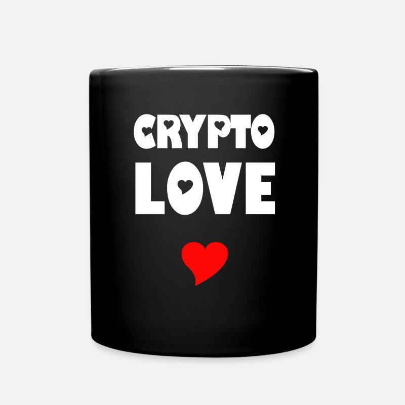 Crypto Love - Tasse einfarbig - Schwarz