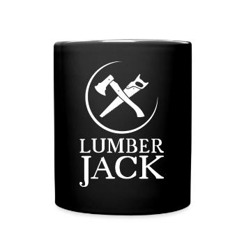 Natur holzfäller Wald Werkzeuge Symbol icon - Tasse einfarbig - Schwarz - Vorne