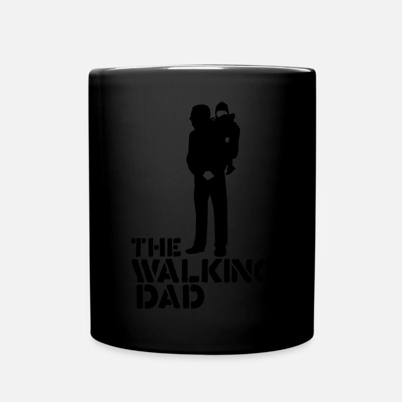 the walking dad - Full Colour Mug - black