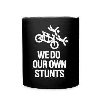 Nous faisons nos cascades Tandem Bicycle Couple funny - Mug uni - noir - Devant