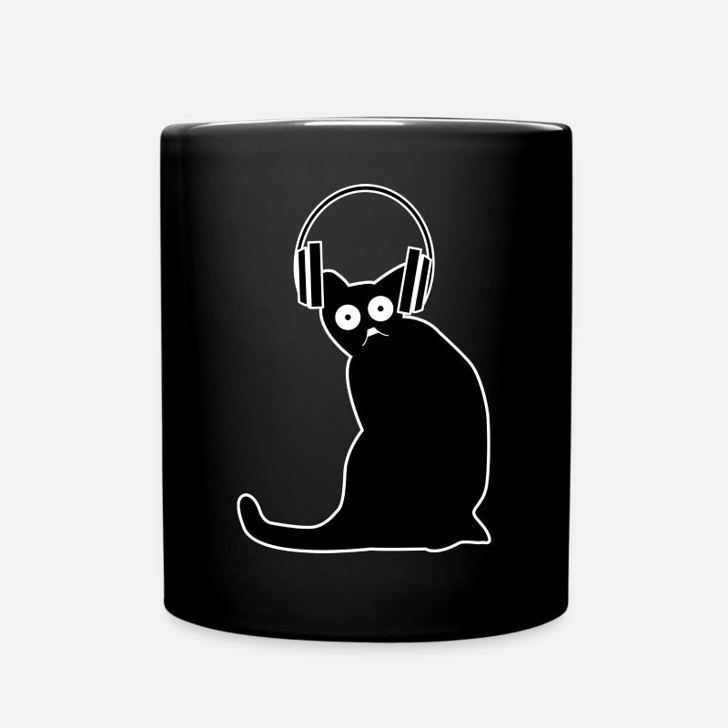 Katze Gaming Headset - Tasse einfarbig - Schwarz