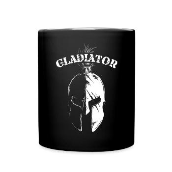 Gladiator Helmet 300 Fighter History Roman Symbol - Full Colour Mug - black - Front
