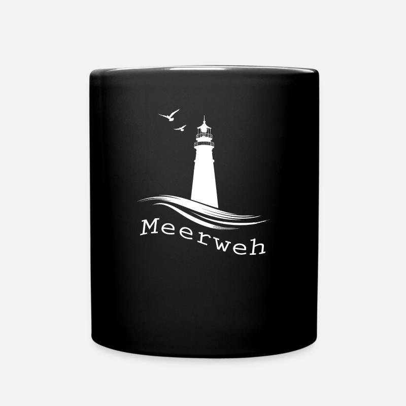 Meerweh - Tasse einfarbig - Schwarz