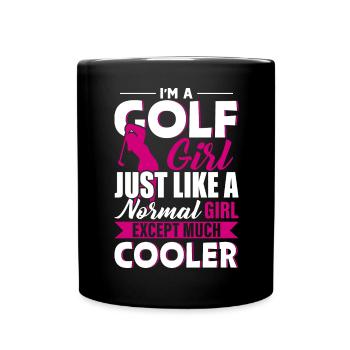 Golfeur - Mug uni - noir - Devant