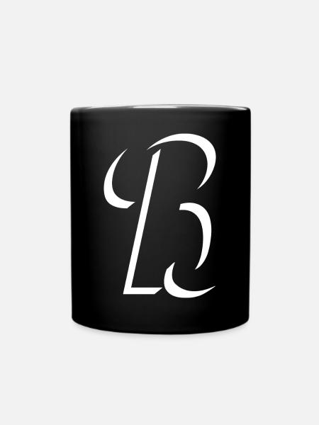 Letter B, Name, der Buchstabe B - Tasse einfarbig - Schwarz