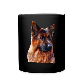 Altdeutscher Schäferhund Deutscher Schäferhund - Tasse einfarbig - Schwarz - Vorne