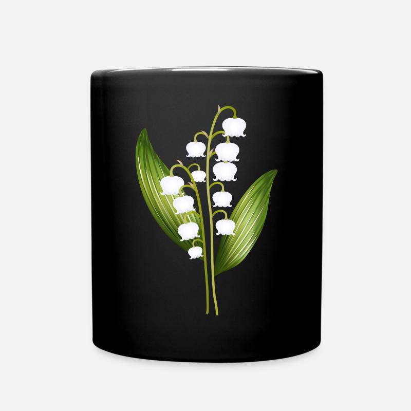 bouquet magique de muguet comme salutation printanière - Mug uni - noir