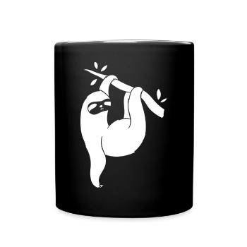 Sloth Chill Relax Relax Time out - Full Colour Mug - black - Front