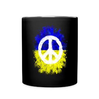 Paix Ukraine - Mug uni - noir - Devant