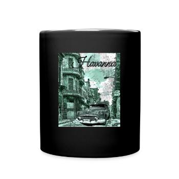 La Havane Cuba - Mug uni - noir - Devant